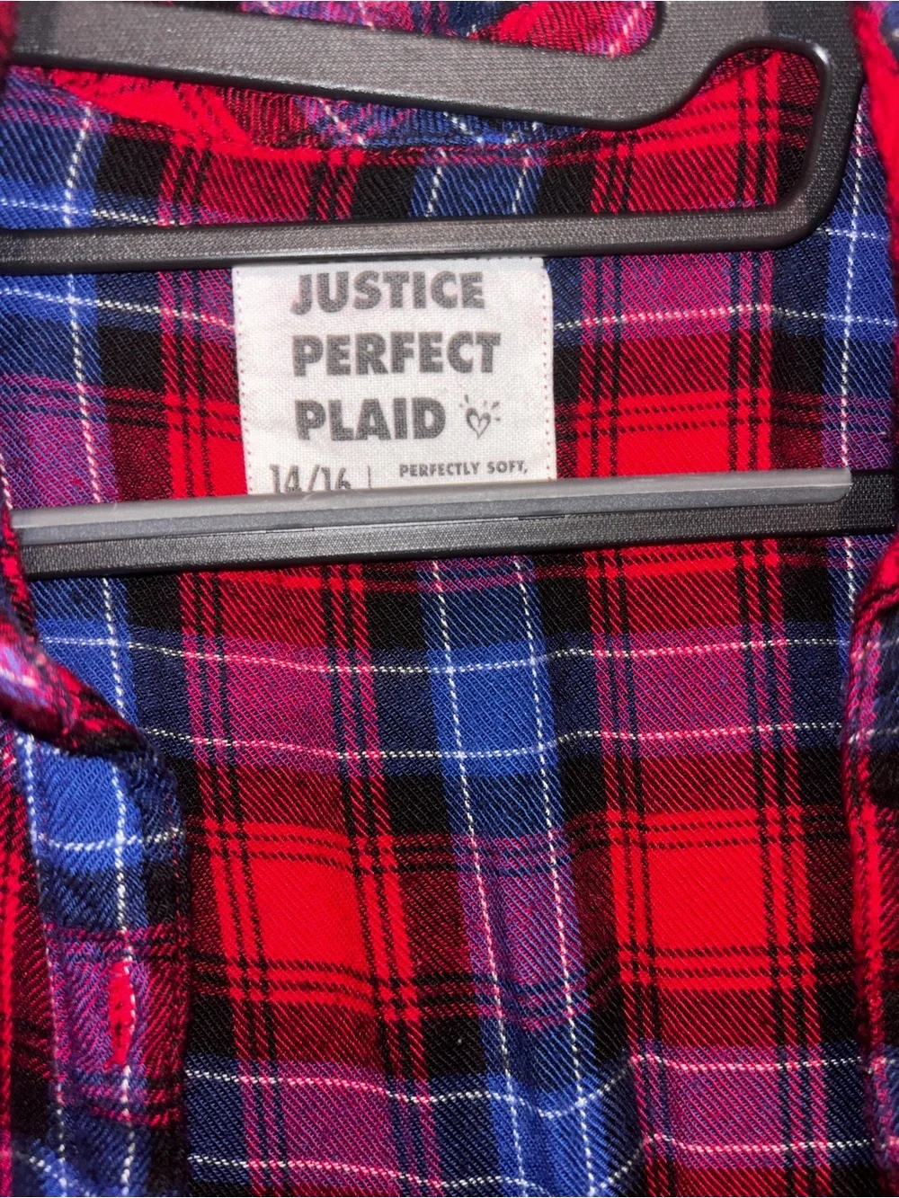 Justice classic plaid